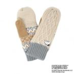 ショッピングミトン SNOOPY スヌーピー 婦人用手袋 指出しミトン ベージュ/BE5 SN3100225