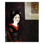 プリハード 複製画 竹久夢二 黄八丈 8号 額縁X52ゴールド