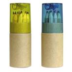 (まとめ)アーテック 鉛筆削り付色鉛筆 黄 12色 〔×40セット〕