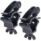 ルボナリエ スコップホルダー クランプ 汎用 ジムニー 軽トラ トラクター 取付金具 2個 ブラック