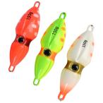 ルボナリエ イカ型 夜光 タイラバヘッド ルアー 150g 釣り用 オモック