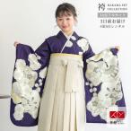 ショッピング紺 袴 レンタル 小学生 花紺 白梅 卒業式 女の子 ジュニア AG384