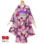 ジュニア振袖 レンタル ジェニーラブ JENNI love紫×ピンク　縦縞に菊尽し 小学生 中学生 十三参り 結婚式 フルセット AR233