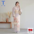 ショッピングレンタル 訪問着 レンタル 入学式 卒業式 結婚式 ジャパンスタイル ブランド着物 袷 藤鼠地クリームぼかしに花丸(H980) 七五三 身長165〜169cm H1003