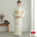 ショッピング七五三 訪問着 レンタル 入学式 卒業式 結婚式 袷 淡黄緑 扇面雪輪に四季花 七五三 身長154〜165cm H1291