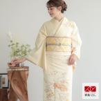 ショッピングレンタル 訪問着 レンタル 入学式 卒業式 結婚式 袷 淡クリーム 地紙に流水 七五三 身長154〜165cm H1340