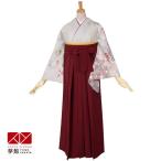 ショッピング袴 卒業式 袴レンタル 先生 教員 訪問着袴 フルセット 上品 薄グレーぼかし　鼓と吉祥文様(H349)(宅) HG100