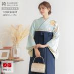 ショッピング袴 卒業式 袴レンタル 先生 教員 訪問着袴 フルセット 上品 ジャパンスタイル 水色ｘクリーム　雪輪取り HG1372