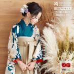 袴 セット レンタル 女の子 卒園式 ブルーグリーン 流水に熨斗束と花々 幼稚園 保育園 四つ身袴 NG101