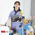 振袖レンタル ムルーア  藤紫 牡丹�