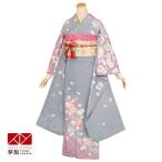 振袖レンタル ヒロミチナカノ  グレー 桜(絹) 成人式 結婚式 対応身長154〜165cm 2〜11月利用 R1340