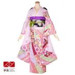 振袖レンタル  ピンク 豪華染め絞り大熨