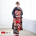 振袖レンタル きもの道楽  黒 牡丹�