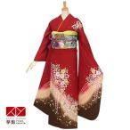 振袖レンタル  赤 辻が花に観世水(�