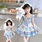 シナモロール ワンピース 半袖 子供 コスプレ シナモロールコスプレ 夏 衣装 綿 ハロウィン 変装 かわいい キッズ チュールワンピース 誕生日 パーティー