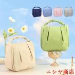 送料無料 化粧ポーチ 化粧バッグ メイクポーチ 大容量 使いやすい フック付き ポケット多い ハンドル付き 化粧道具 化粧品 洗面用具 収納便利