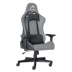 ゲーミングチェア シャスティーナ Bコンティークス グレー＆ブラック 4Dアーム 低床座面 eスポーツチェア パソコンチェア 関家具