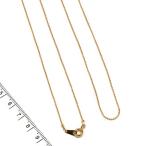【ネックレスパーツ】ボールチェーン ゴールド 幅1.0mm 60cm 引き輪6mm