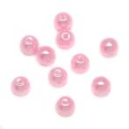 Yahoo! Yahoo!ショッピング(ヤフー ショッピング)【パール風ビーズ】ピンク 6mm 8mm 12mm プラパール パールビーズ 真珠風ビーズ