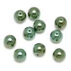 Yahoo! Yahoo!ショッピング(ヤフー ショッピング)【パール風ビーズ】グリーン 12mm プラパール パールビーズ 真珠風ビーズ