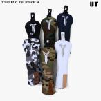 YUPPY QUOKKA ゴルフ ヘッドカバー こだわりの質感 本革 × 上質ナイロン ゴルフ ユーティリティー カバー UT ヘッドカバー 刺繍 耐久性 撥水性 迷彩 おしゃれ