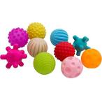 Wellbeingjp ベビー用ボール 音が出るボール 知育玩具 10個 赤ちゃんおもちゃ 柔らかいボール 想像力を育つ知育玩具 おままごと 新生児