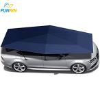 2026 車用サンシェード 折り畳み式 傘型 簡易カーポート 4.2/2.2M 屋根 カーポート日除け 車用パラソル カーアンブレラ 簡易ガレージ ハンドル ダッシュボード保