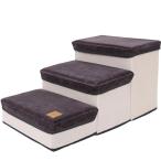  bed подножка собака для стремянка 3 уровень собака для стремянка . собака уход для собака для лестница собака подножка, маленький размер собака травма предотвращение предотвращение скольжения складной для перевозки удобный место хранения функция иметь стирка возможность 