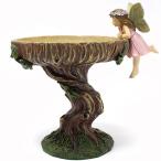  Angel девушка уличный bird механизм подачи pa-sonalaiz осуществлен bird tray механизм подачи птица. ванная двор. гравюра изображение. двор. оборудование орнамент - много цвет -13*10.2*12.7cm