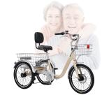  складной трехколесный велосипед, пожилые люди для велосипед, три колесо Cruiser,20 дюймовый 7 ступени переключение скоростей три колесо велосипед, для взрослых cargo скутер, один посадочных мест велосипед, человек сила трехколесный велосипед [ передний и задний (до и после) дисковые тормоза ]