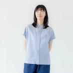 ダントン DANTON スリーブレス シャツ SLEEVELESS SHIRT レディース トップス ノースリーブ ギャザー 綿コットン