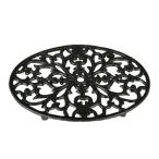 ダルトン(Dulton) 鍋敷き オーバル トリベット アンティークブラック 高さ15×幅240×奥行180mm OVAL TRIVET ANTIQ