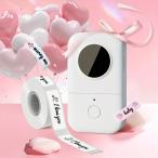 ラベルメーカー D30 ラベラー ポータブルラベルメーカー オフィスホーム組織ギフト用ラベラー女性男性 タイプライターの交換 電話サポート (USB 充電式)