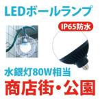 LED照明 商店街・公園用・LED街路灯 LED防犯灯　安定器内蔵形 LEDボールランプ電球　E26 水銀灯80W相当　昼白色　