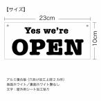 【オープンクローズ両面パネル看板・ミニサイズ：幅約23×高約10cm・タイプW OPEN CLOSED】