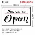 【名入れタイプ】【オープンクローズ両面パネル看板・サイズ：幅約30×高約20cm・ビンゴ OPEN CLOSED 上部に名入れ】