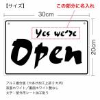 【名入れタイプ】【オープンクローズ両面パネル看板・サイズ：幅約30×高約20cm・オリビア OPEN CLOSED 上部に名入れ】