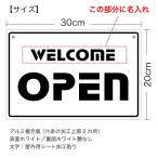 【名入れタイプ】【オープンクローズ両面パネル看板・サイズ：幅約30×高約20cm・STDステンシル OPEN CLOSED 上部に名入れ】