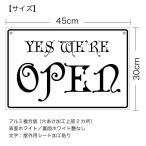 【オープンクローズ両面パネル看板・Lサイズ：幅約45×高約30cm・ウィッシュ OPEN CLOSED】