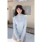  сладкий снег ... рисунок половина ta-toru внутренний женский длинный рукав теплоизоляция футболка 2025 год зима новый продукт 