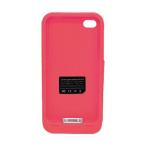 TMY iPhone4/4S用カバー カラーコレクション 充電機能付 レッド CV-03-RD ._