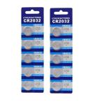 CR2032 リチウムボタン電池 2シートセット(5個入り×2シート) .