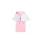 iPhone5S/5 ソフトシリコンケース 天使の羽 Lovely Pink(ピンク) ._