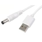 [ параллель импортные товары ]USB электрический кабель USB мужской -DC Jack мужской (3.5/1.35mm) белый 1m.