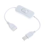 [ параллель импортные товары ]USB A мужской -A женский подача тока специальный удлинение кабель { белый } on / off переключатель имеется источник питания переключатель LED свет.