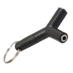 【並行輸入品】イヤホン分配 Y型スプリッタアダプター 《ブラック》 3.5mm 音楽 オーディオ 変換 アダプター .