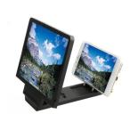【並行輸入品】スマホ画面拡大 ルーぺ 《ブラック》 7.5インチ 大画面 折りたたみ 動画 拡大鏡 シアター スマホスタンド ._