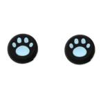 【並行輸入品】2個セット Switch用 アナログジョイスティックカバー 肉球 《ブルー》 保護 キャップ グリップ ジョイコン スイッチ  .