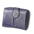 【並行輸入品】2つ折り財布 レディース スモールウォレット 《ブルー》 おしゃれ カード 札入れ 小銭入れ ._