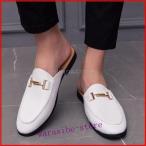  бизнес сандалии мужской джентльмен обувь туфли без застежки PU кожа обувь для вождения пятка нет тапочки сабо сандалии мокасины Loafer офис 